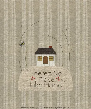 F1718 - There's No Place Like Home Preprinted Fabric