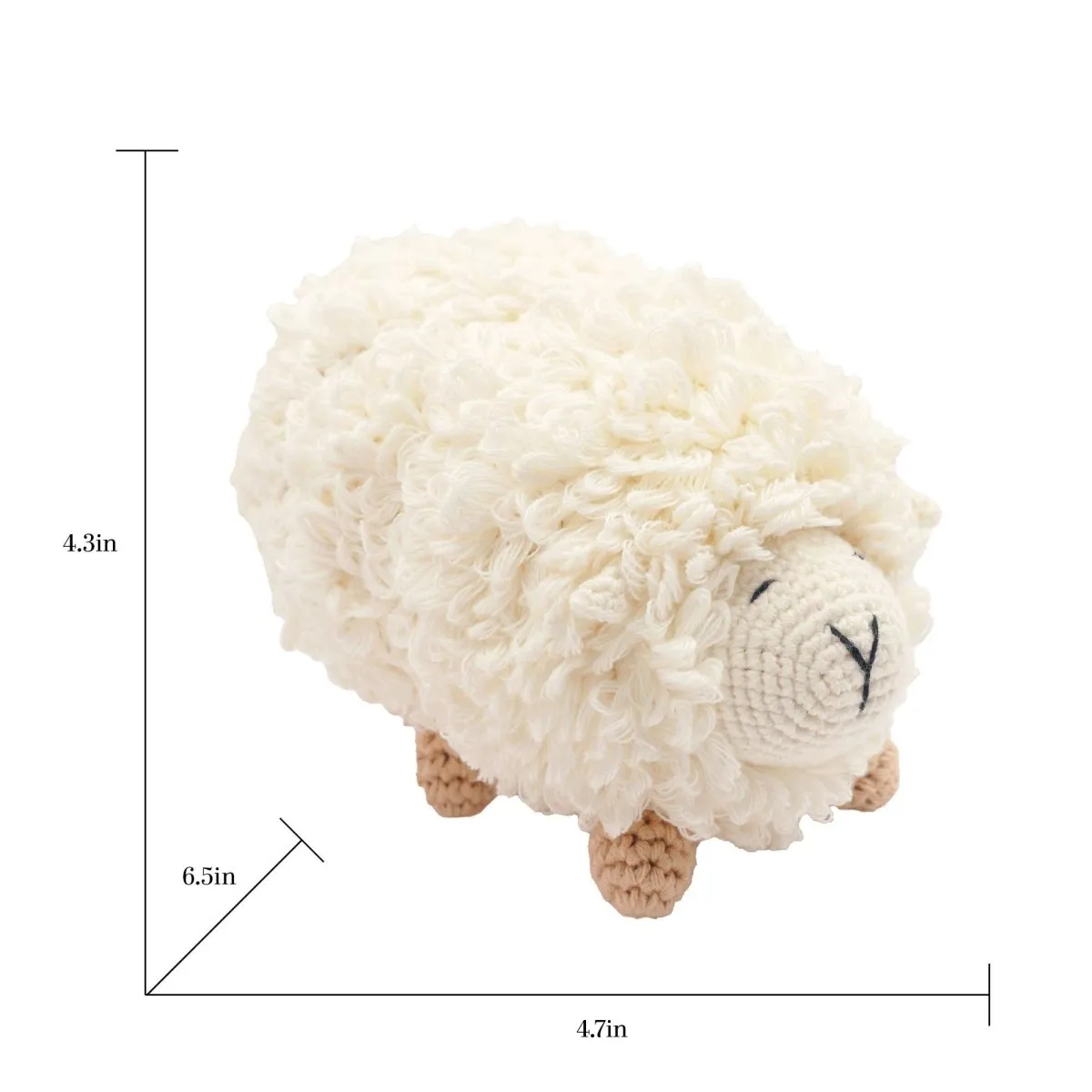 Handmade Crochet Doll: Mrs. Shilly the Sheep