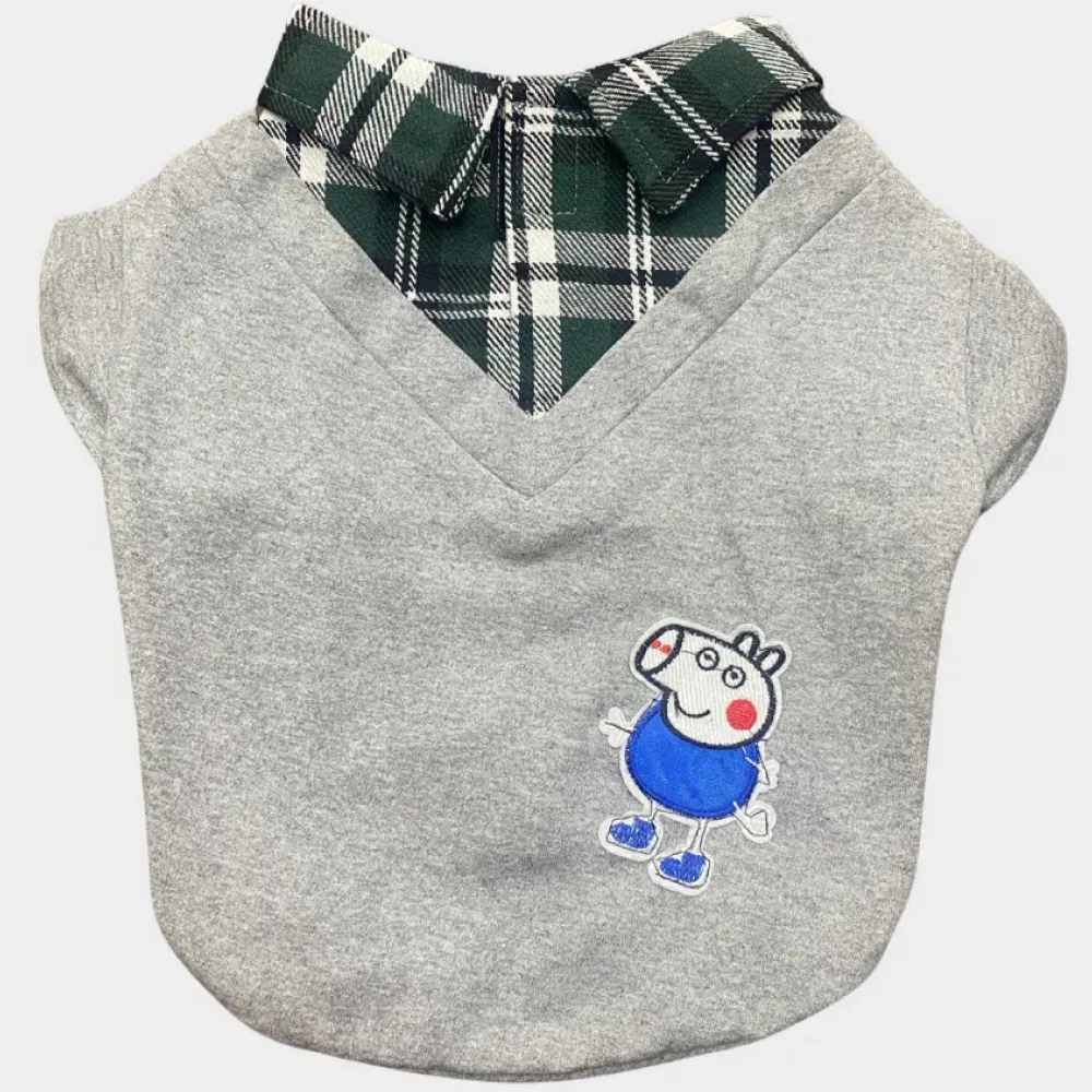 Pet Set Go Polo Knit Tshirt for Dogs (Grey)