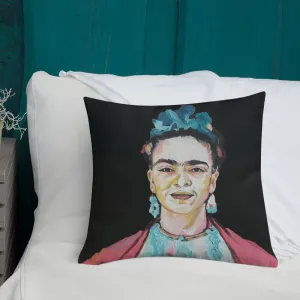 Premium Pillow - Frida red