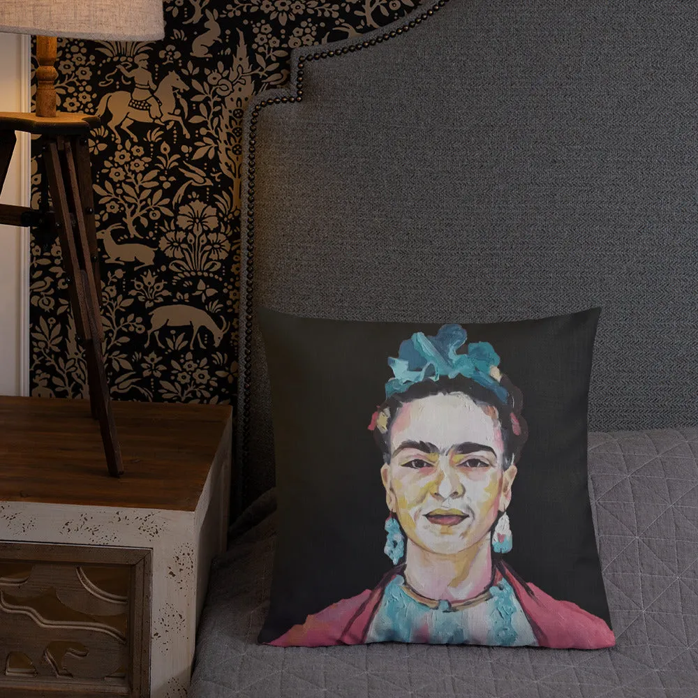 Premium Pillow - Frida red