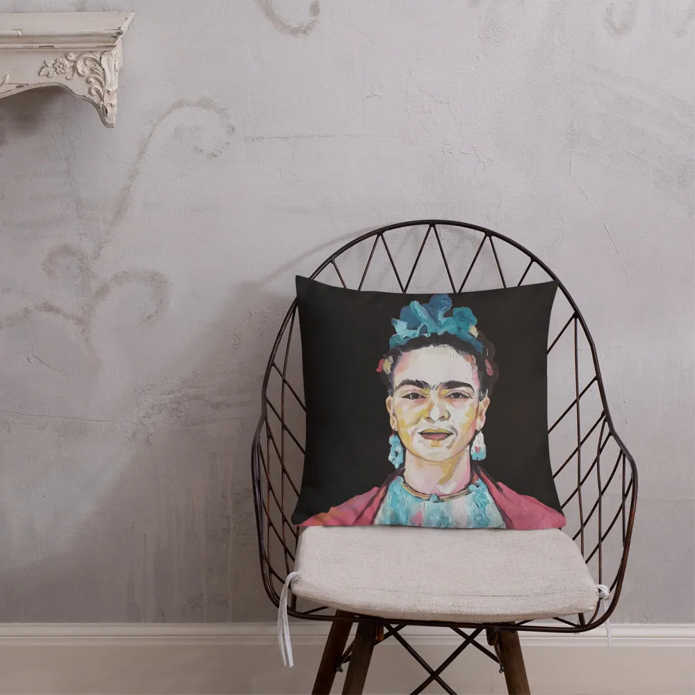 Premium Pillow - Frida red