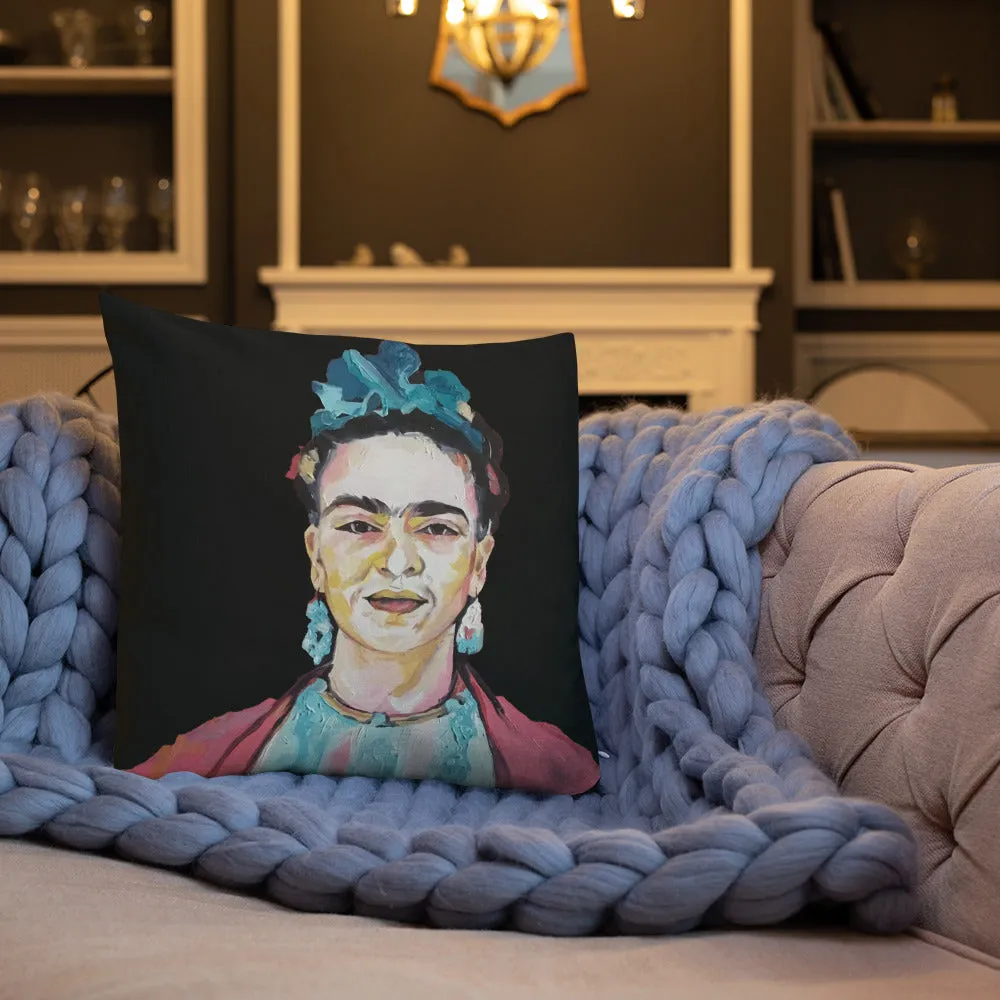 Premium Pillow - Frida red
