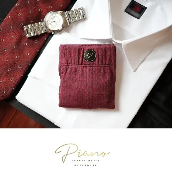 The Ambassador - burgundy boxer briefs