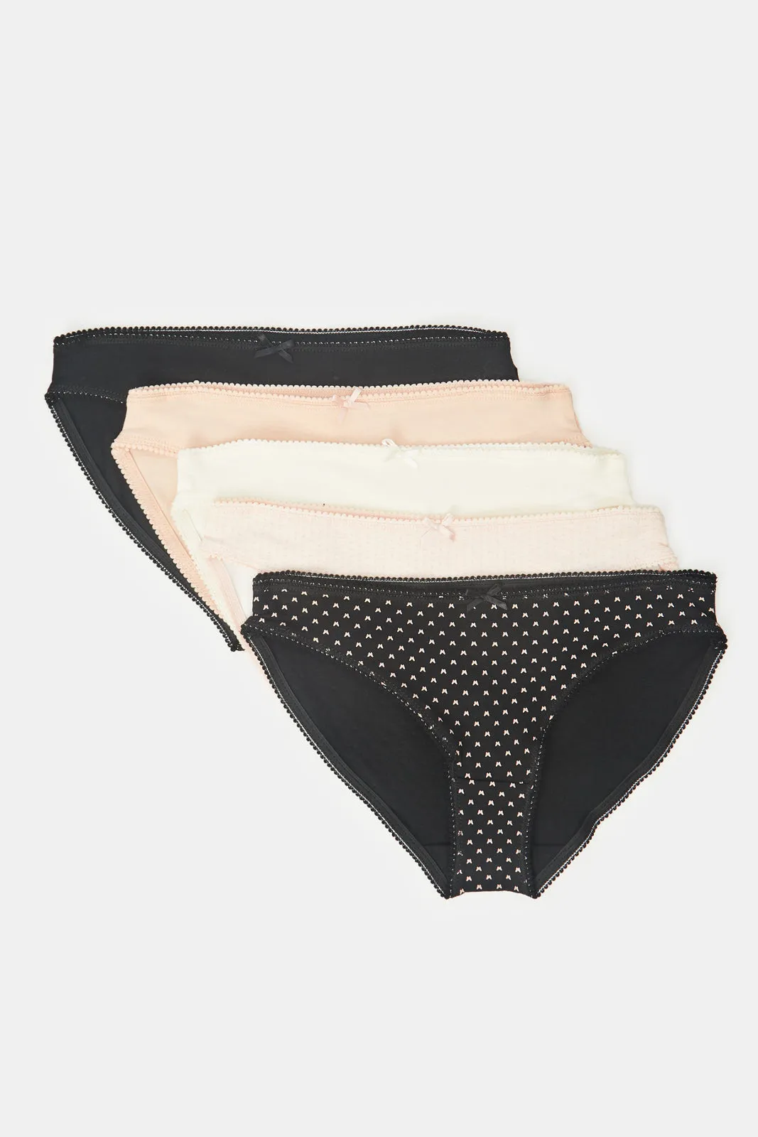Women Assorted Printed Bikini Brief Set (Pack of 5)